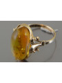 Russian rose Soviet pink USSR red 585 583 gold amber ring vrab046