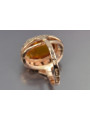 Russian rose Soviet pink USSR red 585 583 gold amber ring vrab054