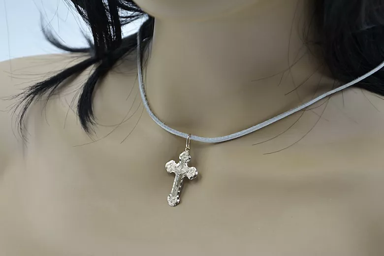 Gold Orthodox Cross ★ russiangold.com ★ Gold 585 333 Low price