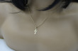 "Faithful Duo: 14k Gold Cross Pendant & Anchor Gold Chain" oc014y&cc003y