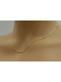 14K Yellow White Gold Bicolor Spiga Chain cc036yw