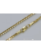 14K Yellow White Gold Bicolor Spiga Chain cc036yw