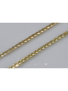 14K Yellow White Gold Bicolor Spiga Chain cc036yw