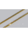 Cadena de Oro Bicolor Blanco Amarillo 14k Spiga - 1,50mm cc036yw