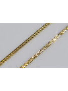 14K Yellow White Gold Bicolor Spiga Chain cc036yw