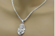 "Heavenly Savior Sterling Silver Pendant & Chain" pj001sM&cc014s