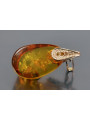 "Classic Amber Pendant with 14K Vintage Rose Gold" vpab002 vpab002