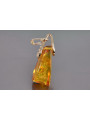 "Classic Amber Pendant with 14K Vintage Rose Gold" vpab002 vpab002