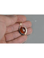 "Pendentif en ambre d'origine et or rose 14 carats style vintage" vpab003 vpab003