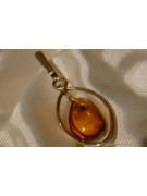 "Pendentif Ambre Vintage en Or Rose 14 Carats d'Origine" vpab006 vpab006