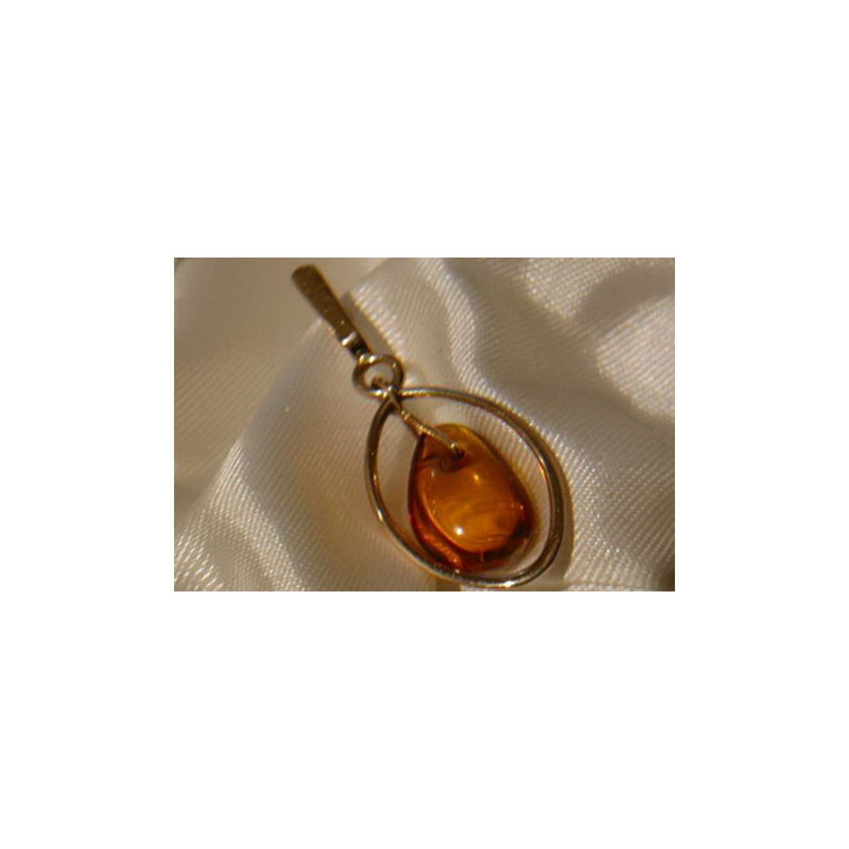 "Pendentif Ambre Vintage en Or Rose 14 Carats d'Origine" vpab006 vpab006