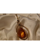 "Pendentif Ambre Vintage en Or Rose 14 Carats d'Origine" vpab006 vpab006