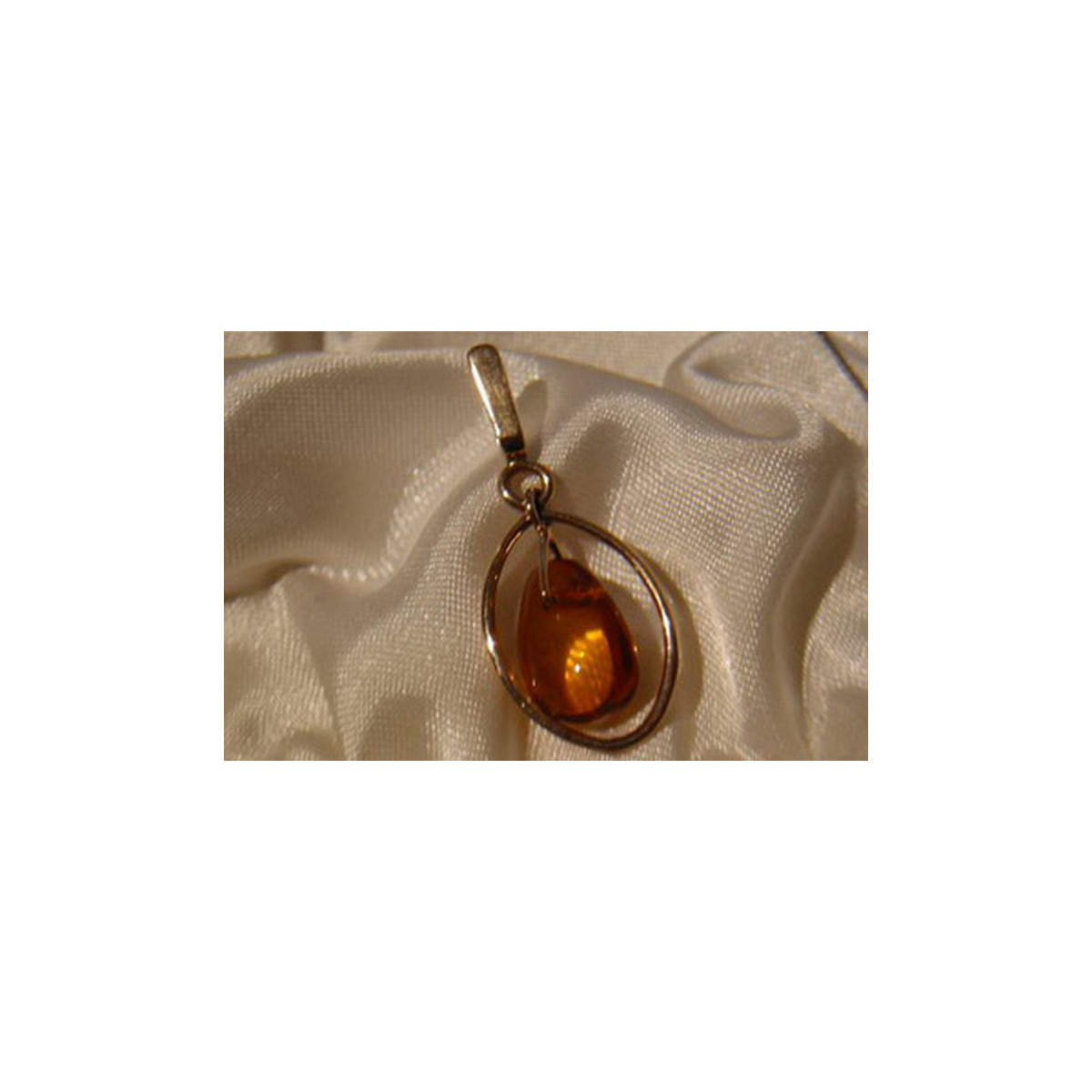 "Pendentif Ambre Vintage en Or Rose 14 Carats d'Origine" vpab006 vpab006