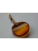 "Pendentif Ambre Vintage en Or Rose 14 Carats d'Origine" vpab009 vpab009