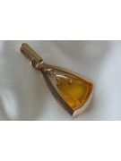 "Pendentif Ambre Vintage en Or Rose 14 Carats 585" vpab010 vpab010