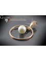 "Elegant Pearl Pendant in Original Vintage 14K Rose Gold" vppr004 vppr004