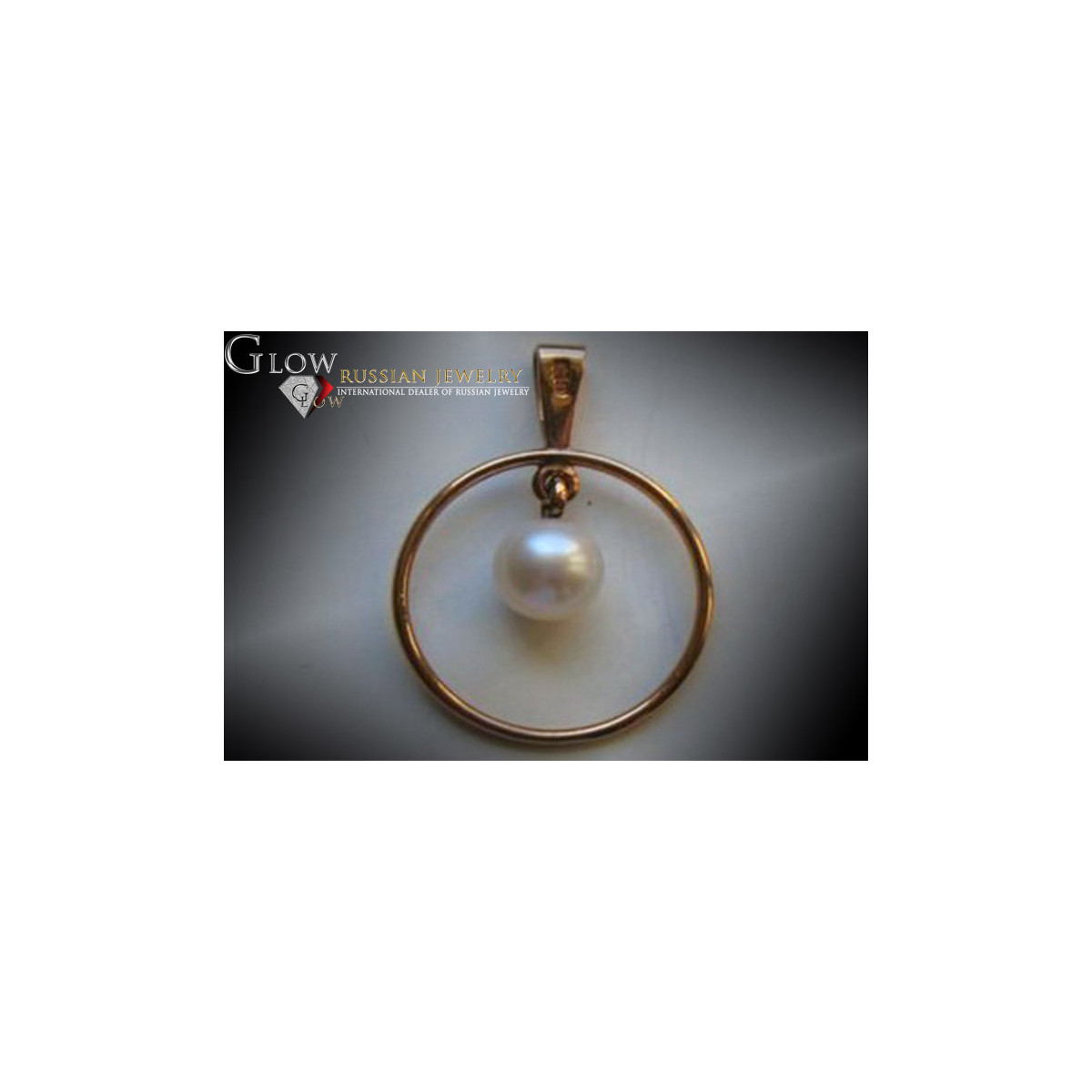 "Perla Elegante Colgante en Oro Rosa Antiguo de 14k" vppr004 vppr004