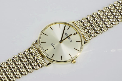 Montre Homme en Or Jaune 14k 585 Genève mw004ydw&mbw004y