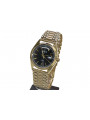 Włoski Złoty Zegarek Dla Mężczyzn Black Geneve mw013ydbc&mbw012y