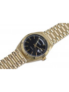 Goldene Herrenuhr Geneve ★ zlotychlopak.pl ★ Gold Reinheit 585 333 Niedriger Preis!