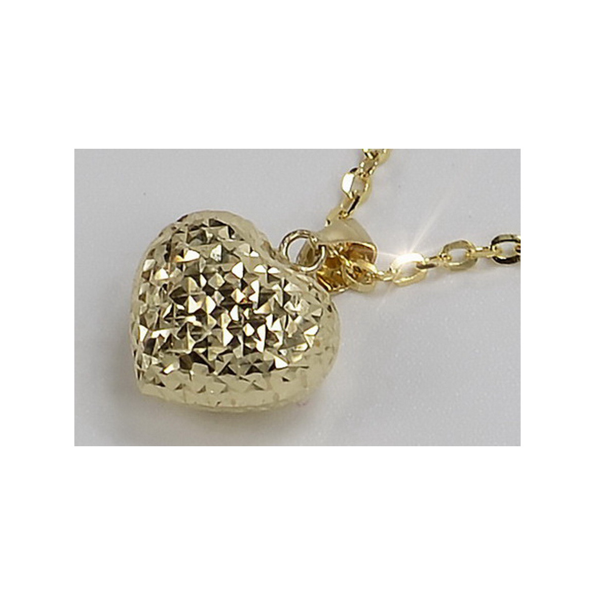 Colgante ★ de corazón de oro zlotychlopak.pl ★ Muestra de oro 585 333 precio bajo