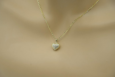 14 Karat Gelbgold Herzanhänger - Modern und Schön cpn015y