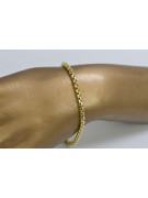 Pulsera de Cordón de Oro 14k Amarillo Italiano cb078y