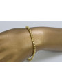 Italian 14K Yellow Gold Rope Cord Bracelet with White Gold Accents cb078y