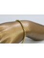 Pulsera de Cordón de Oro 14k Amarillo Italiano cb078y