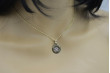 "Exquisite Italian 14k Gold Compass Pendant with Elegant Snake Chain" cpn032yw&cc79y