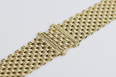 Pulsera de hombre en oro amarillo 14k con piedras preciosas variadas cpn035y&mbw005y