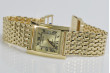 Montre-bracelet en or jaune 14 carats pour homme de Genève mw009y&mwb013y