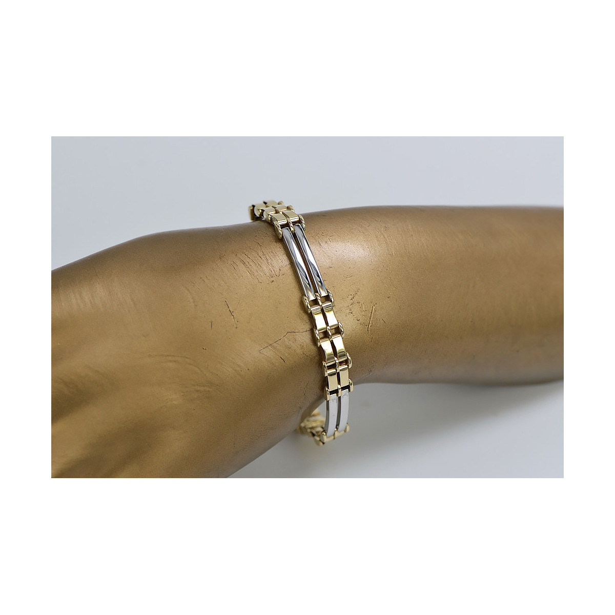 Yellow rose gold bracelet ★ russiangold.com ★ Gold 585 333 Low price