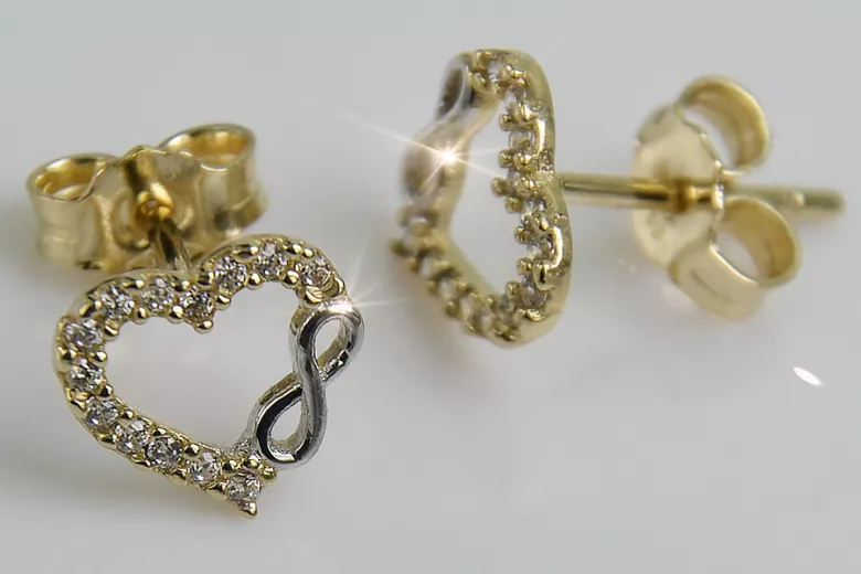 Pendientes de oro ★ https://zlotychlopak.pl/es/ ★ Muestra de oro 585 333 ¡Precio bajo!