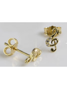 Boucles d’oreilles en or zlotychlopak.pl ★ Échantillon d’or ★ 585 333 Prix bas!