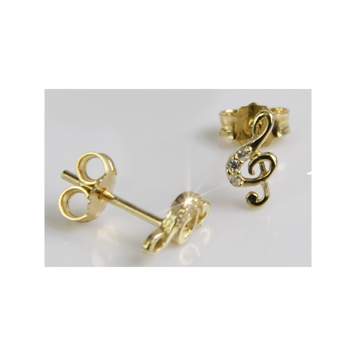 Boucles d’oreilles en or zlotychlopak.pl ★ Échantillon d’or ★ 585 333 Prix bas!