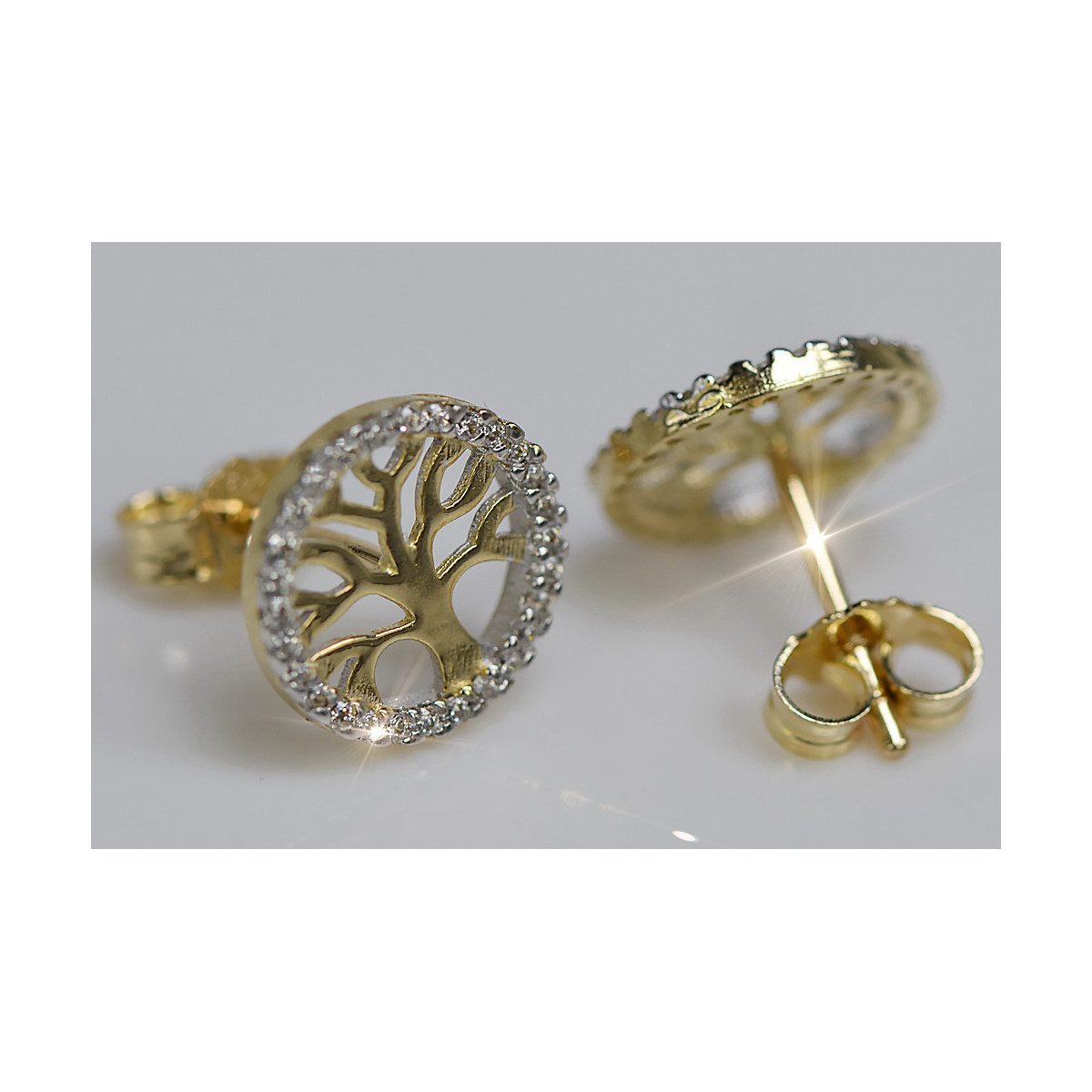 Boucles d’oreilles en or zlotychlopak.pl ★ Échantillon d’or ★ 585 333 Prix bas!