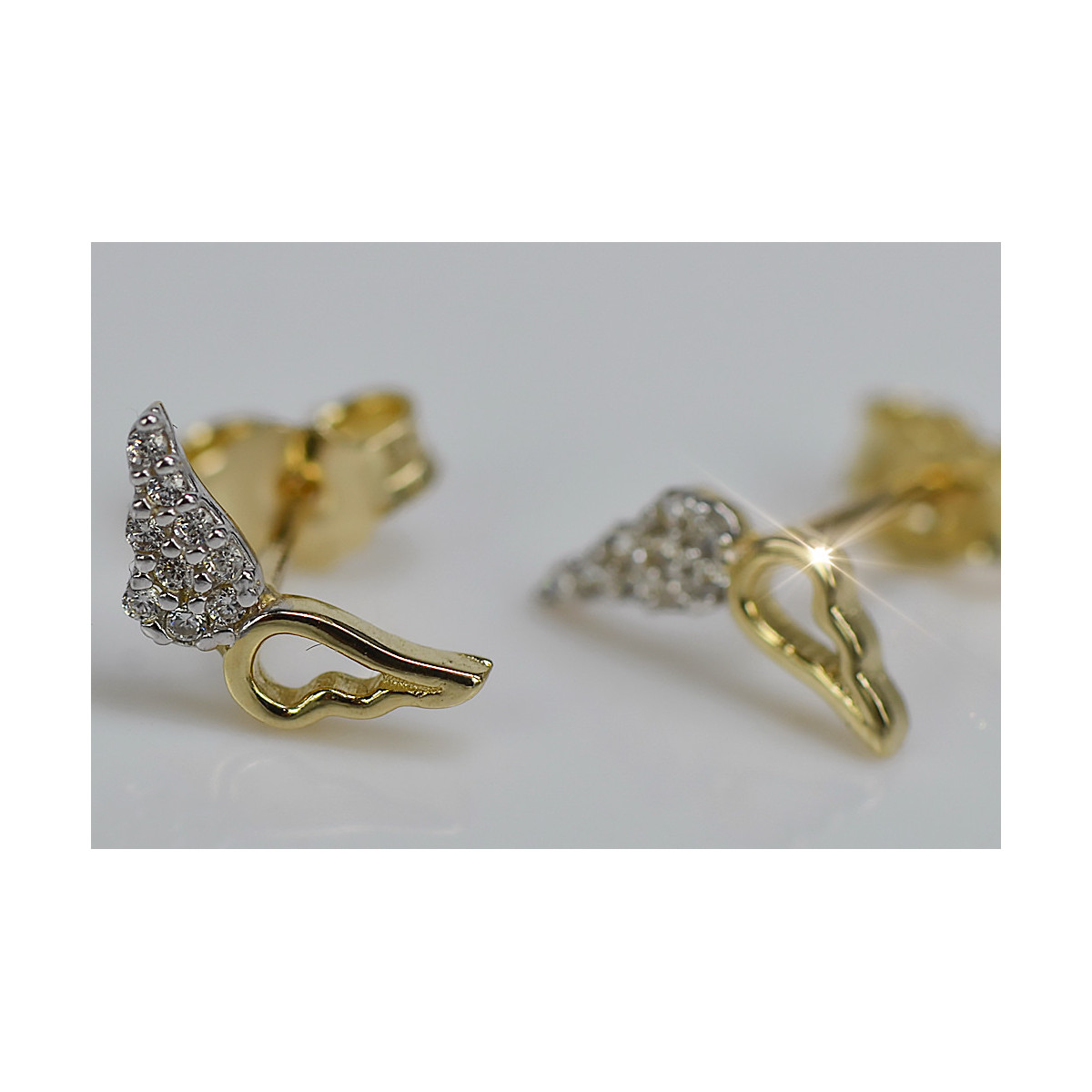 Boucles d’oreilles en or zlotychlopak.pl ★ Échantillon d’or ★ 585 333 Prix bas!