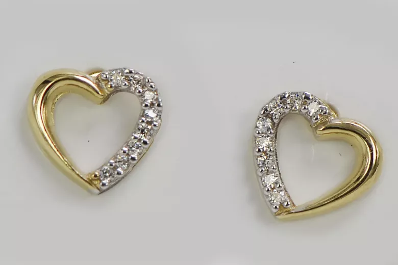 Boucles d’oreilles en or zlotychlopak.pl ★ Échantillon d’or ★ 585 333 Prix bas!