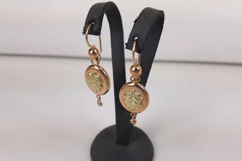 Pendientes de oro zlotychlopak.pl Muestra de ★ oro 585 333 ¡★ Precio bajo!