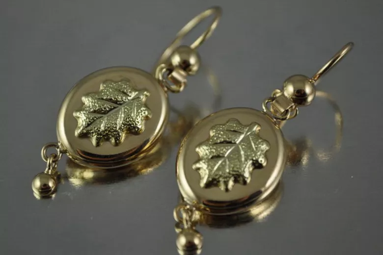 Pendientes de oro zlotychlopak.pl Muestra de ★ oro 585 333 ¡★ Precio bajo!