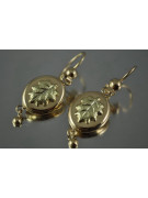 Boucles d’oreilles en or zlotychlopak.pl ★ Échantillon d’or ★ 585 333 Prix bas!