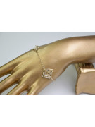 Fantasie Armband aus 14K Gelb- & Weißgold, 18c cb070yw