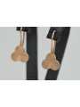 "Original Vintage 14K Rose Gold Leaf Earrings - No Stones" ven108 ven108