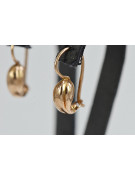 "Authentic Vintage 14K Rose Gold Pear Earrings in Rose Pink - No Stones" ven115 ven115