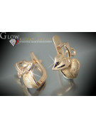 "Boucles d'oreilles vintage en or rose 14 carats 585 sans pierres" ven142 ven142