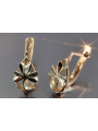 "Boucles d'oreilles vintage en or rose 14 carats 585 sans pierres" ven142 ven143