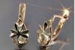 "Boucles d'oreilles vintage en or rose 14 carats 585 sans pierres" ven142 ven143