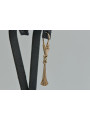 "No Stones Vintage 14K Rose Gold Hanging Earrings" ven160 ven160