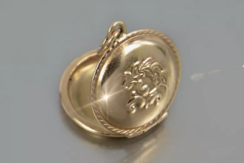 "Authentic Vintage 14K Rose Gold Pendant with No Stones" vpn001 vpn001